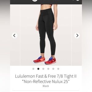 Fast and Free 7/8 length legging